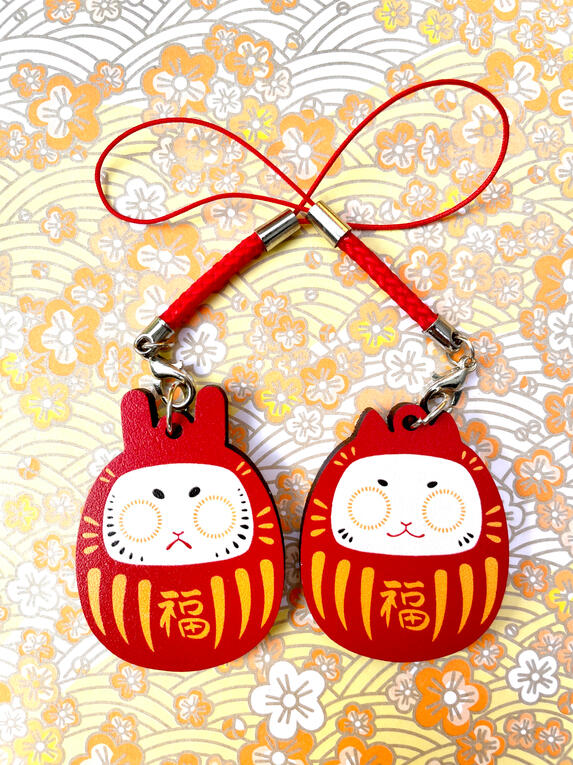 Year of the Rabbit/Cat Daruma Charms